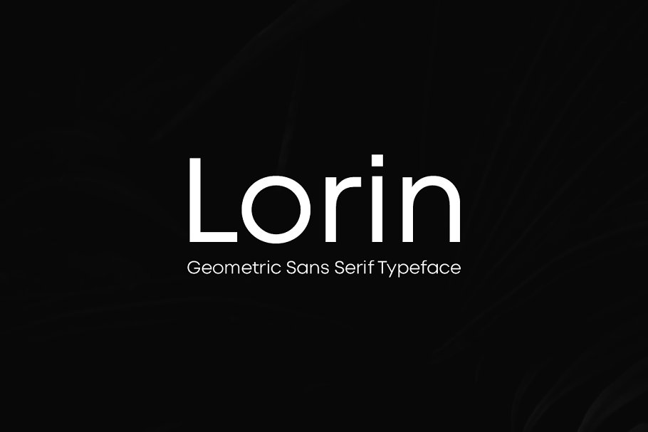 Пример шрифта Lorin